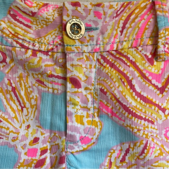Lilly Pulitzer The Walsh Pink and Blue Shorts Fish Pattern - Picture 3 of 12